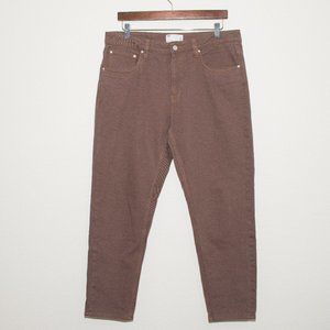 Asos Men's Brown Straight Leg Jeans 34x32